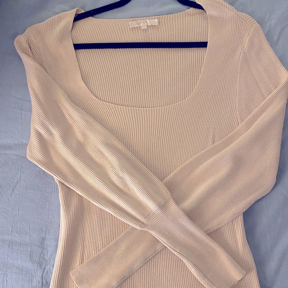 WAYF Square neck sweater